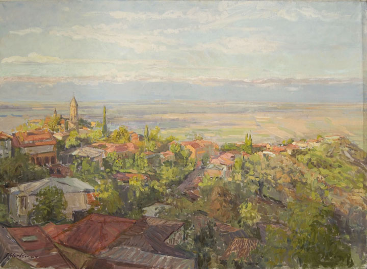 Sighnaghi Evening Light by John Wurdeman